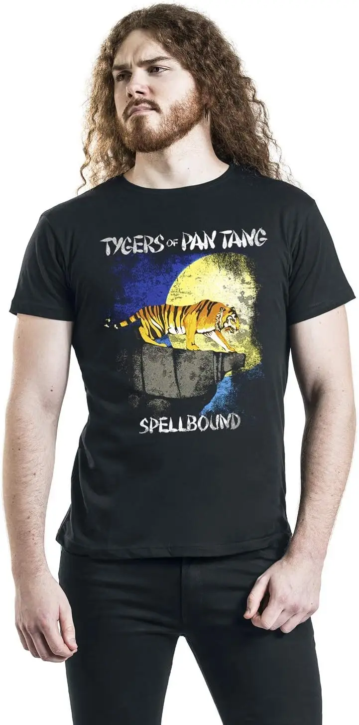 Мужская черная футболка Tygers of Pan Tang