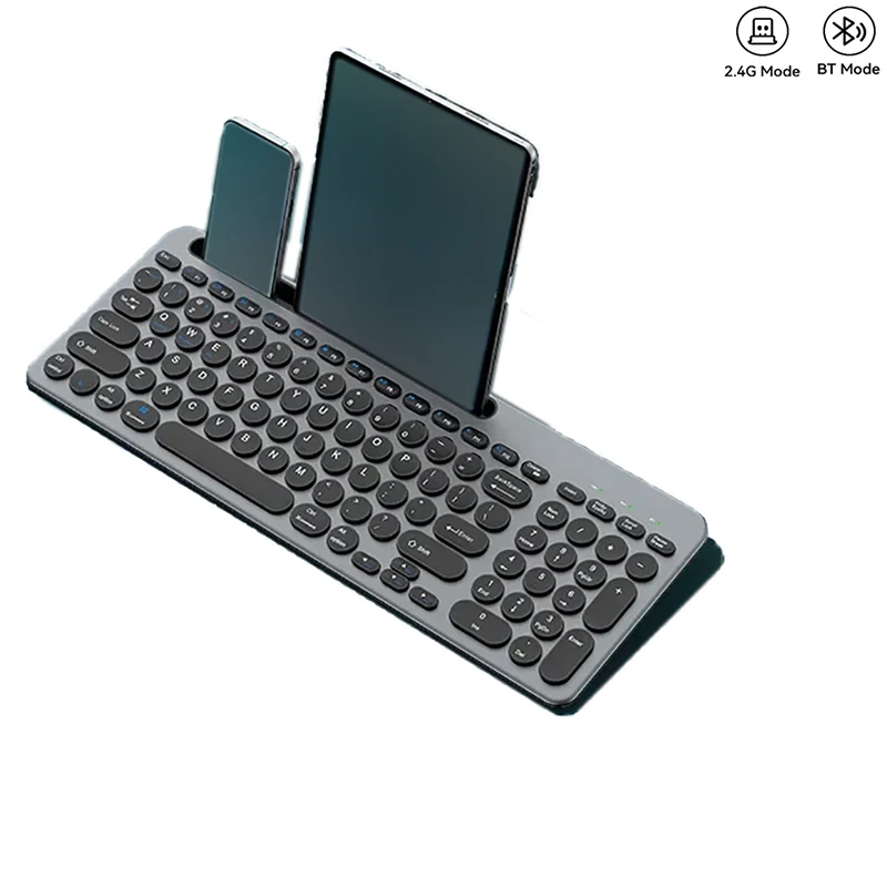 Эргономичная Bluetooth-клавиатура с двумя режимами беспроводная перезаряжаемая