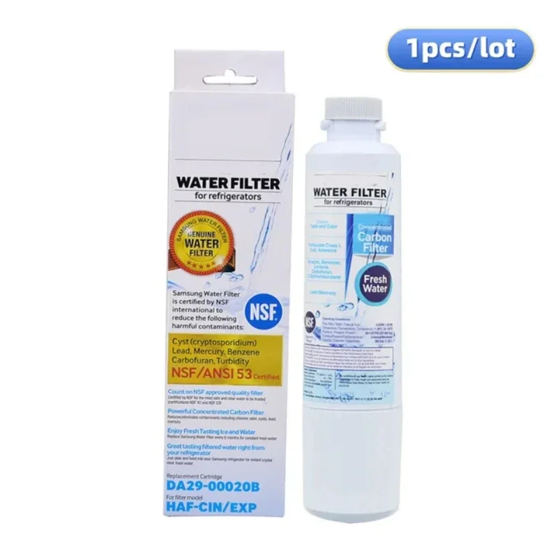 

Фильтр для воды в холодильнике для Samsung DA29-00020B,HAF-CIN/EXP, RF28HFEDBSR,DA29-00020A/B (1-5 упаковок)