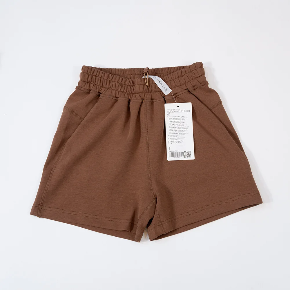 Summer Yoga Softstrem Women's Sports Loose Wide Leg Age Reducing Breathable Draping Silk Smooth High Waist Shorts