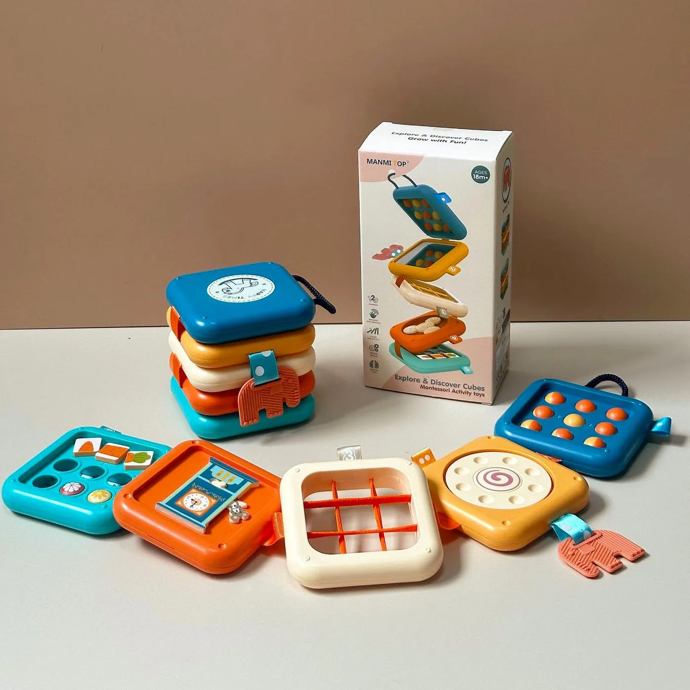 Игрушки Монтессори влекательная занятая доска детский кубик для занятий