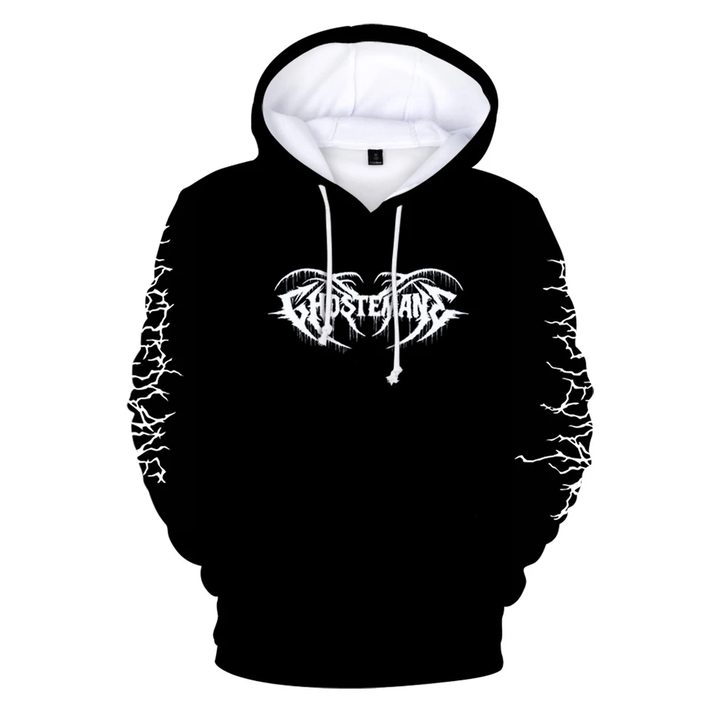 

New Ghostemane 3D Hoodies Sweatshirts Harajuku Long Sleeve Clothes Autumn Winter Ghostemane Hoodies Men/Women 100-4XL Oversized