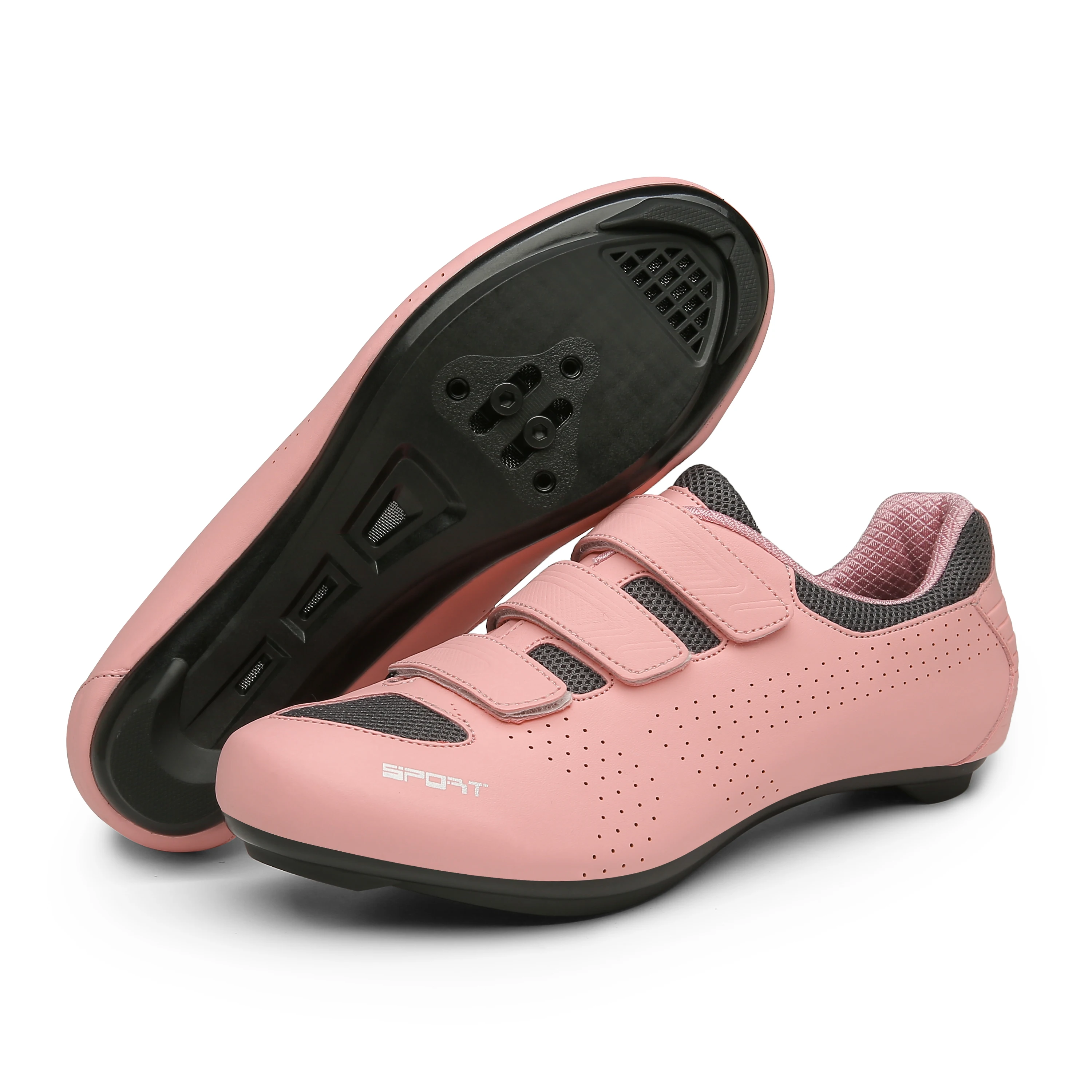 

2022 Women Pink Road Cycling Shoes Professional MTB Bike Sports Non-slip Shoes Self-locking Ultra-light Sapatilha Ciclismo Mtb