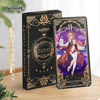 hot game genshin impact tarot cards poker diluc klee yae miko kazuha friends gathering leisure and entertainment props fans gift
