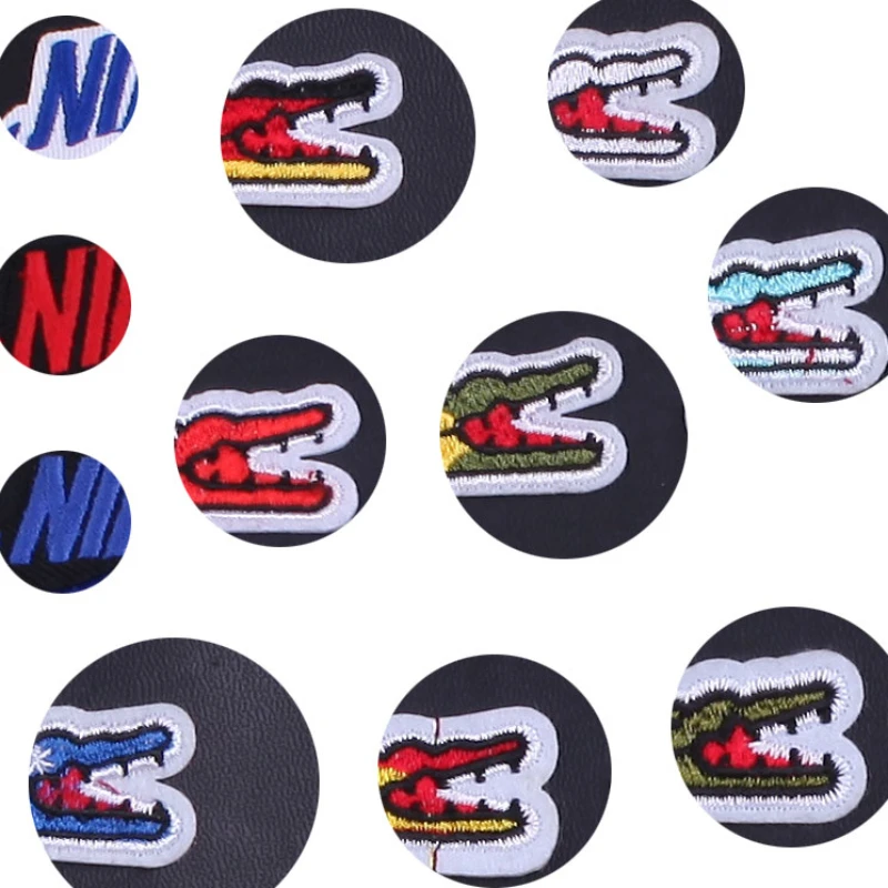 

Luxury Logo Patch Brand Embroidered Patches for Clothing Brand Logo Thermoadhesive Badges Stickers for Fabric Clothes Appliques