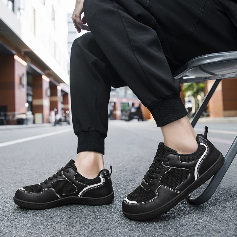 Мужская прогулочная обувь босиком дышащая удобная с широким носком повседневные