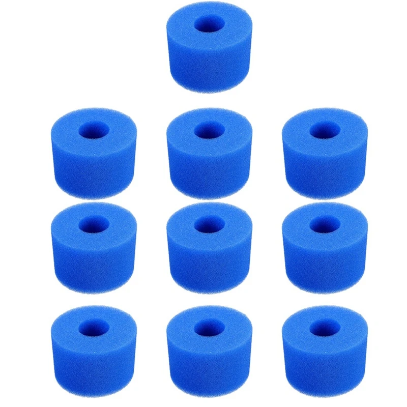 

10PCS Swimming Pool Accessories Foam Sponge For Intex S1 Reusable Washable Biofoam Cleaner Pool Foam Swimming Accessorie