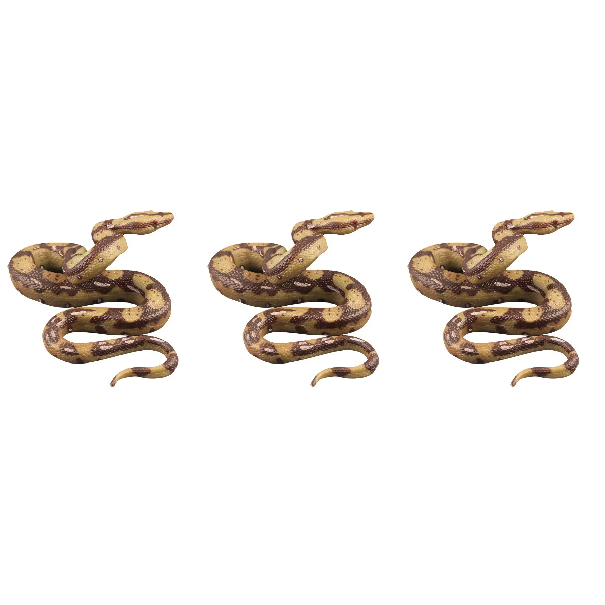 

3pcs High Simulation Python Model Big Realistic Snake Halloween Tricky Creepy Prank Scary Snake