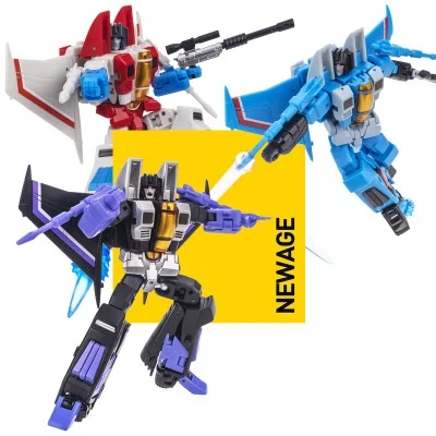 

NEWAGE Small Scale Fighter Transformation Robot Transforming Toy Action Doll Boy Toy