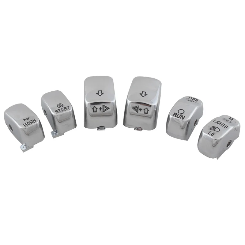 

Колпачки переключателей на руль мотоцикла, чехлы на кнопки для Harley CVO Dyna Fat Bob Fat Boy Heritage Softail Sportster Street Bob V Rod