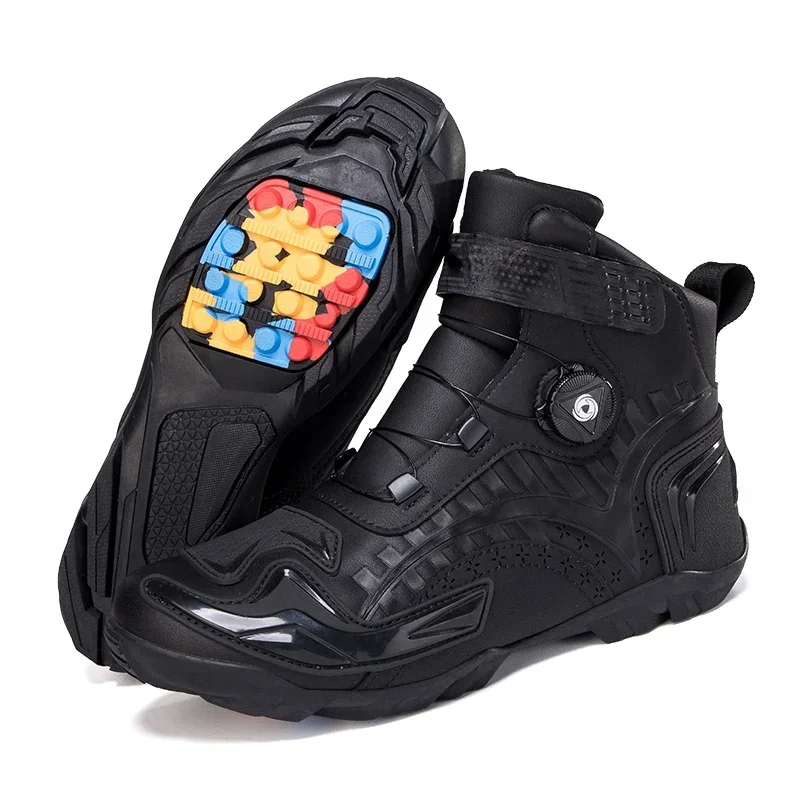 

Мотоциклетные ботинки, мужские и женские ботинки для верховой езды, мотоциклетные ботинки Chopper Cruiser Touring, обувь для мотокросса, дышащая мотоциклетная обувь