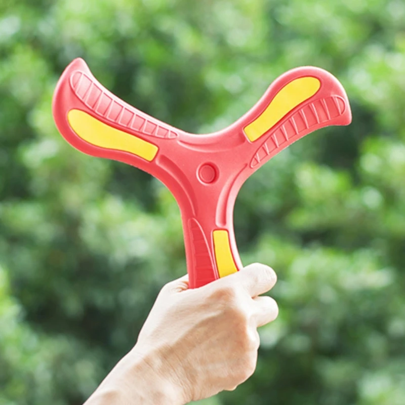 

1Pc Family Outdoor Sports Toys Throwback Boomerang Flying Disc Outdoor Games Sports Toy Easy-operated Flying Boomerang