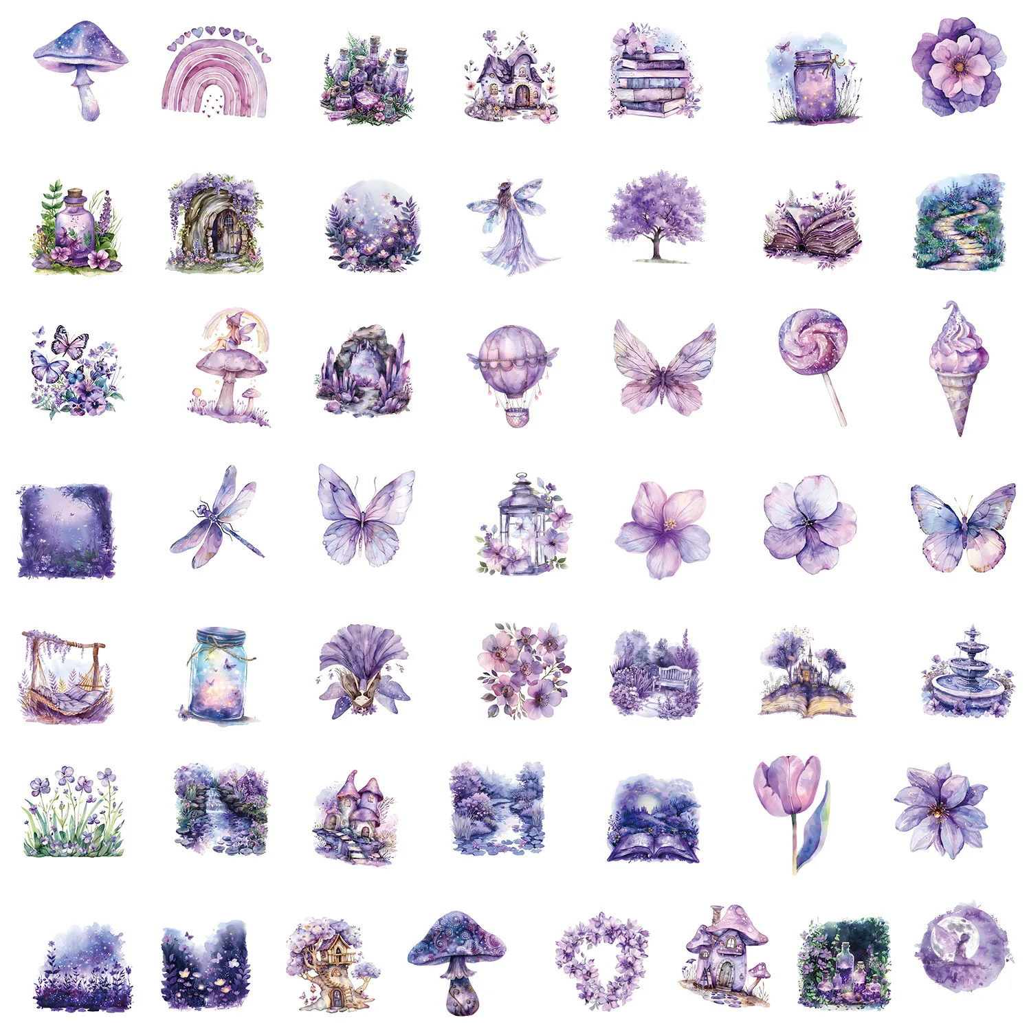 50 шт. милые сказочные садовые граффити водяная чашка чемодан украшения детские