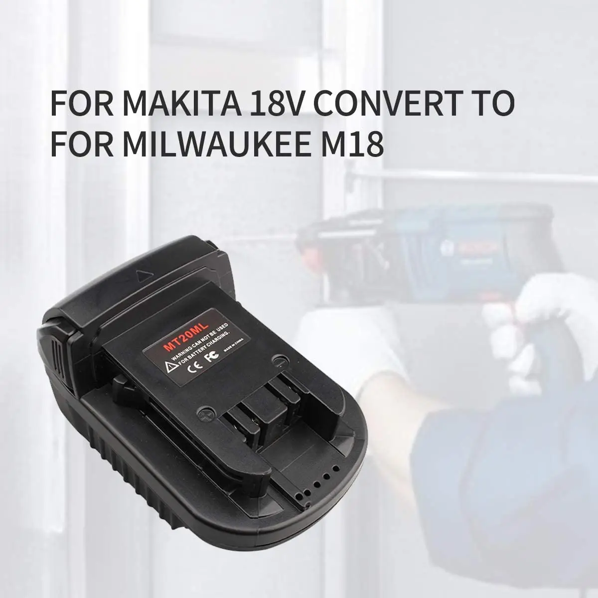 MT20ML Adapter for Makita 18V Li-ion Battery BL1830 BL1860 BL1815 Convert to for Milwaukee M18 Lithium Battery enlarge