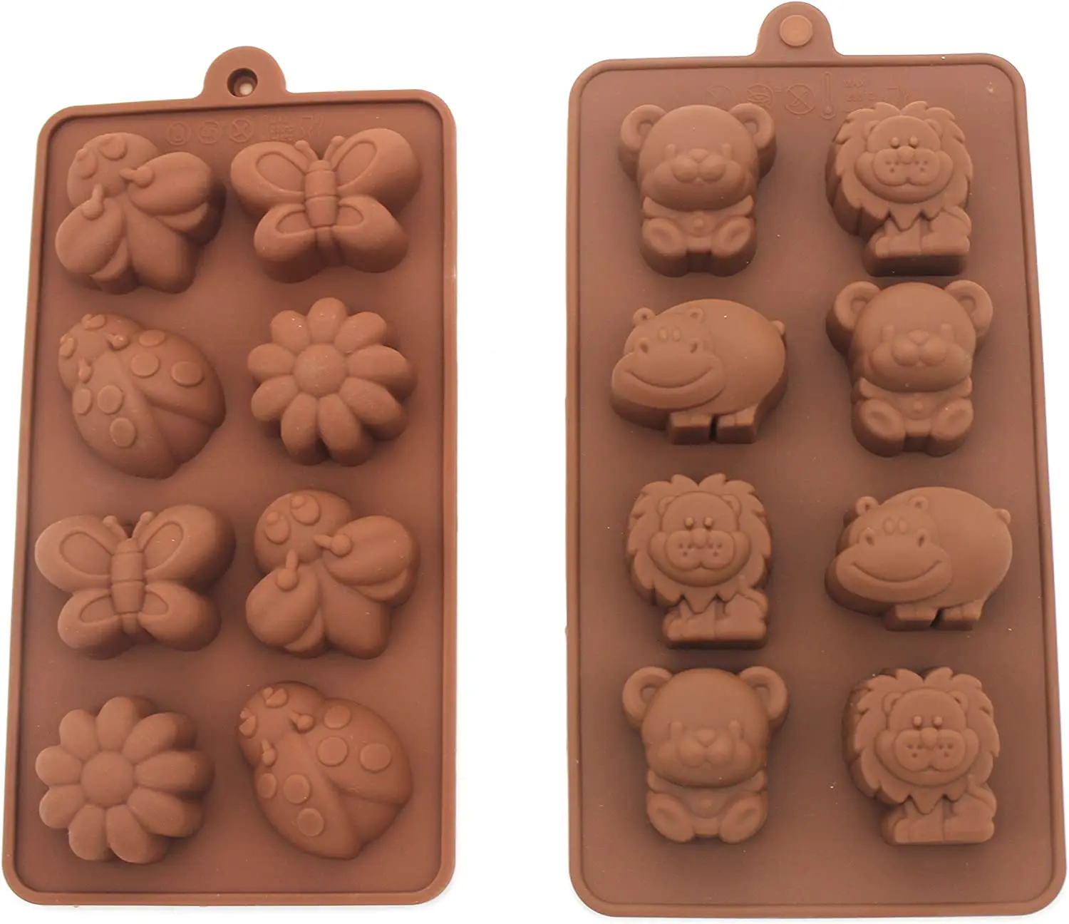

2Pcs Silicone Chocolate Mold,Vehicles And Animal Shapes Mold For Making Chocolate, Waffle, Candy, Cookies