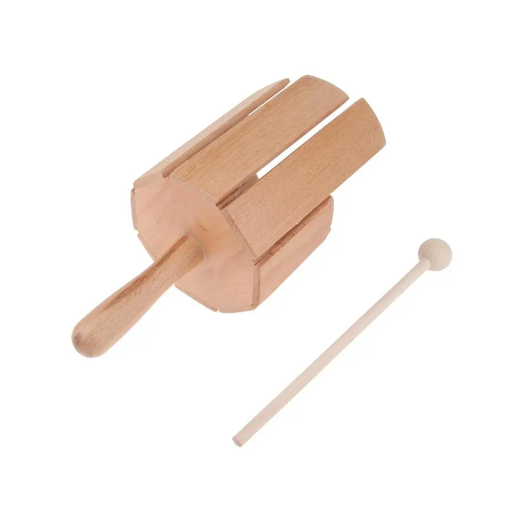 

Wooden Eight Sound Tube Percussion Instrument Musical Toy with Stick for Kid