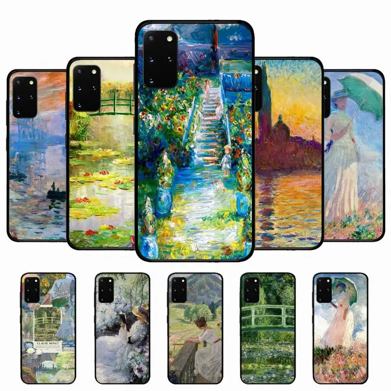 

Claude Monet Impressionism Painter Phone Case for Samsung S10 21 20 9 8 plus lite S20 UlTRA 7edge