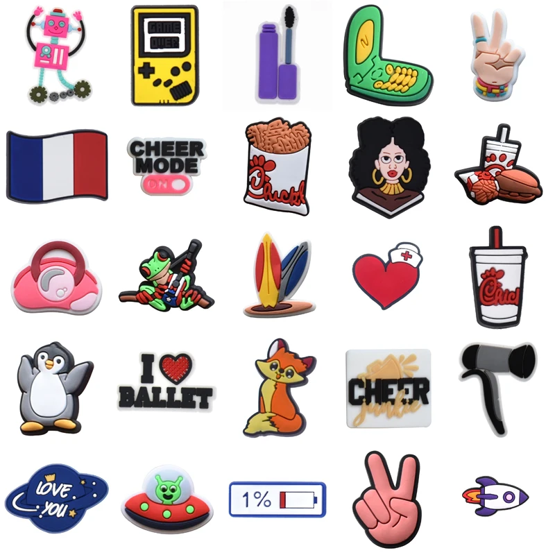 

Boy Men Shoe Charms Wholesale Bulk Para Pins Girl Gifts Women Charm Set Jeans Kids Shoes Accessories Packs Decorations for Crocs