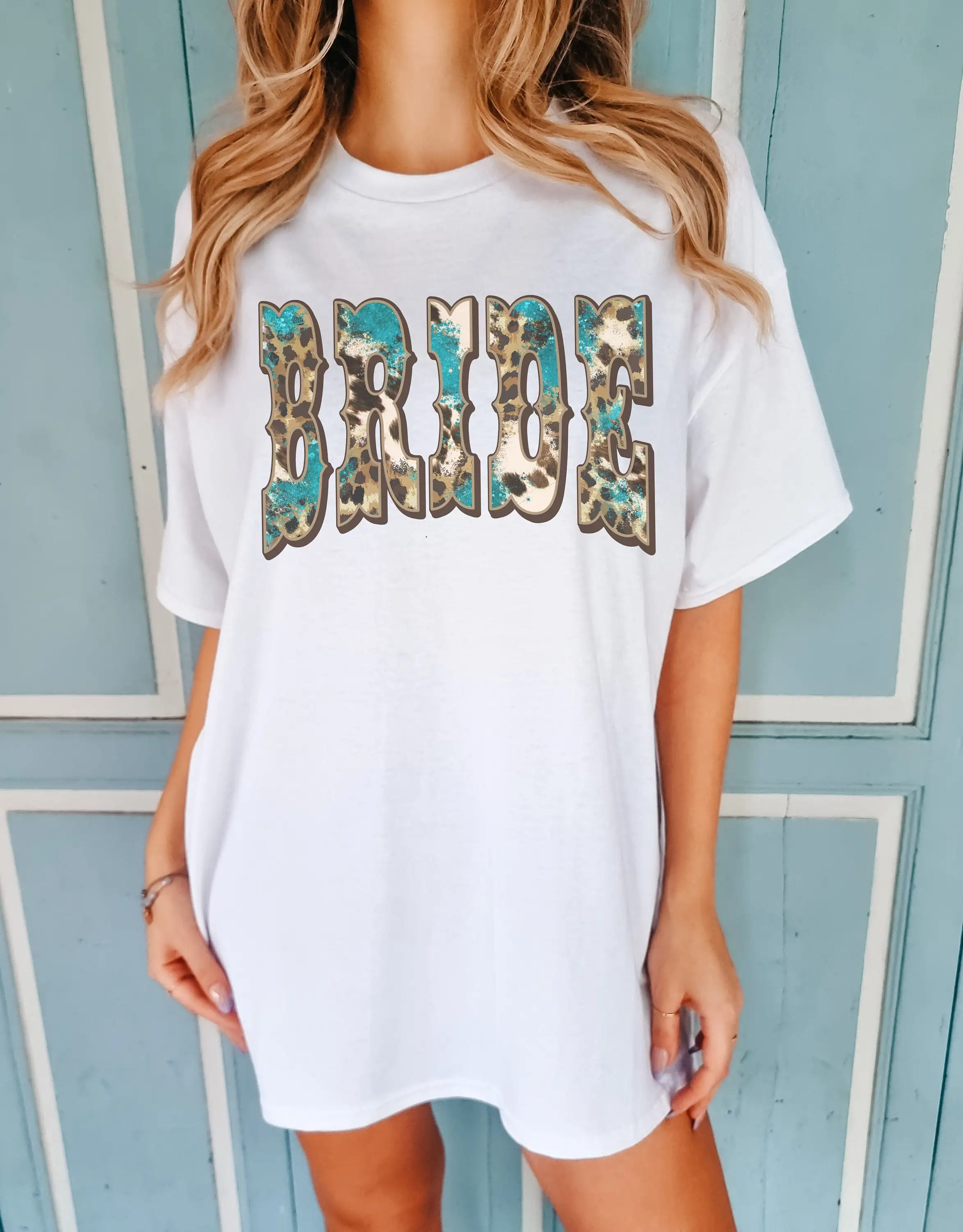 Футболка Comfort Colors Bride Western средне-западная свадебная вечеринка девичник для