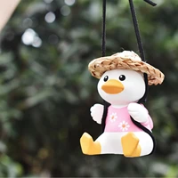 creative funny gift car hanging ornament cute swing duck car inner decor car swinging duck rear view mirror pendant