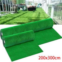 3*2m Artificial Grassland Simulation Moss  Green Fake Synthetic Garden Landscape Lawn Mat Turf  Landscape Home Floor Decor
