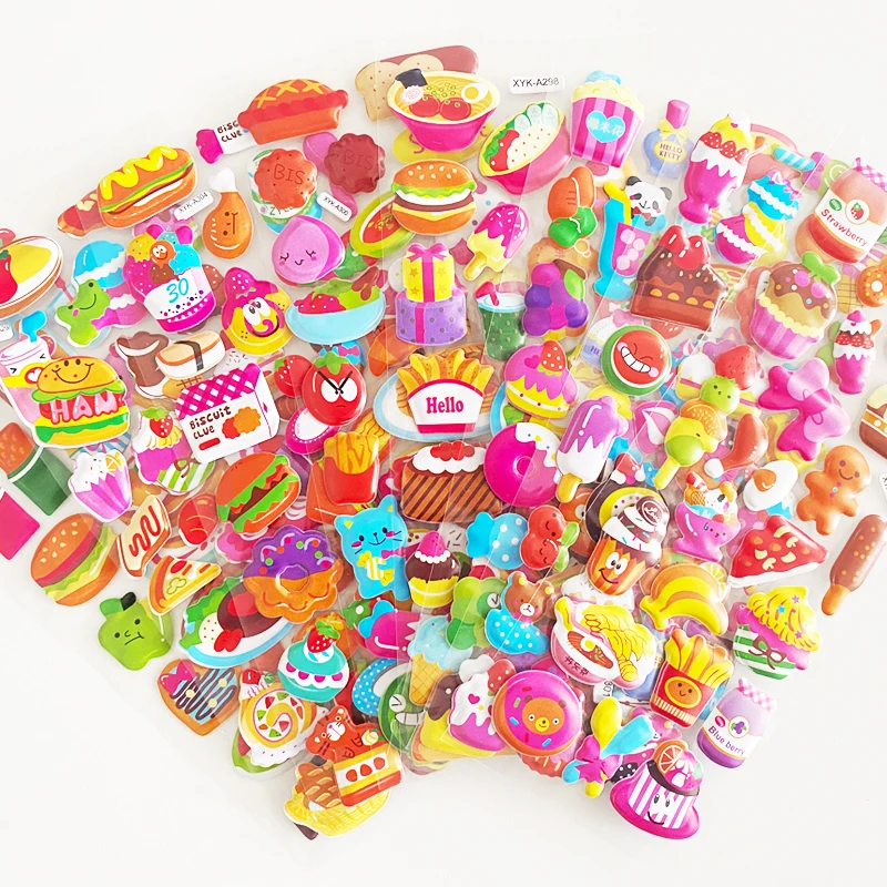 

8 листов, декоративные наклейки для скрапбукинга, пиццы, торта, пиццы