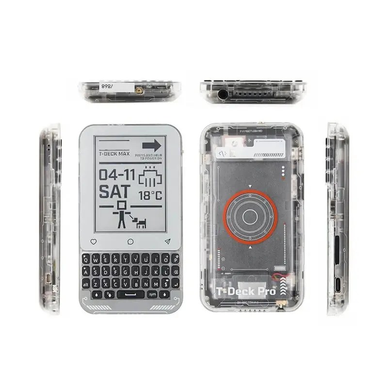 A99E-T-Deck Max 920 МГц, 3,1-дюймовый сенсорный экран E-Paper, трансивер Lora SX1262, Wi-Fi 2,4 ГГц и Bluetooth 5 (LE) с функцией обучения ИИ и антенной (art.: 3920db32bd96d) - 3920db32bd96d