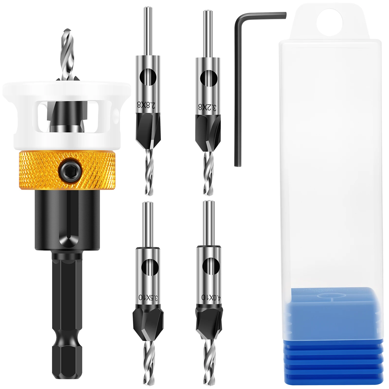 

Сверло по дереву ATopoler, кобальтовая сталь, 4 лезвия, регулируемая глубина