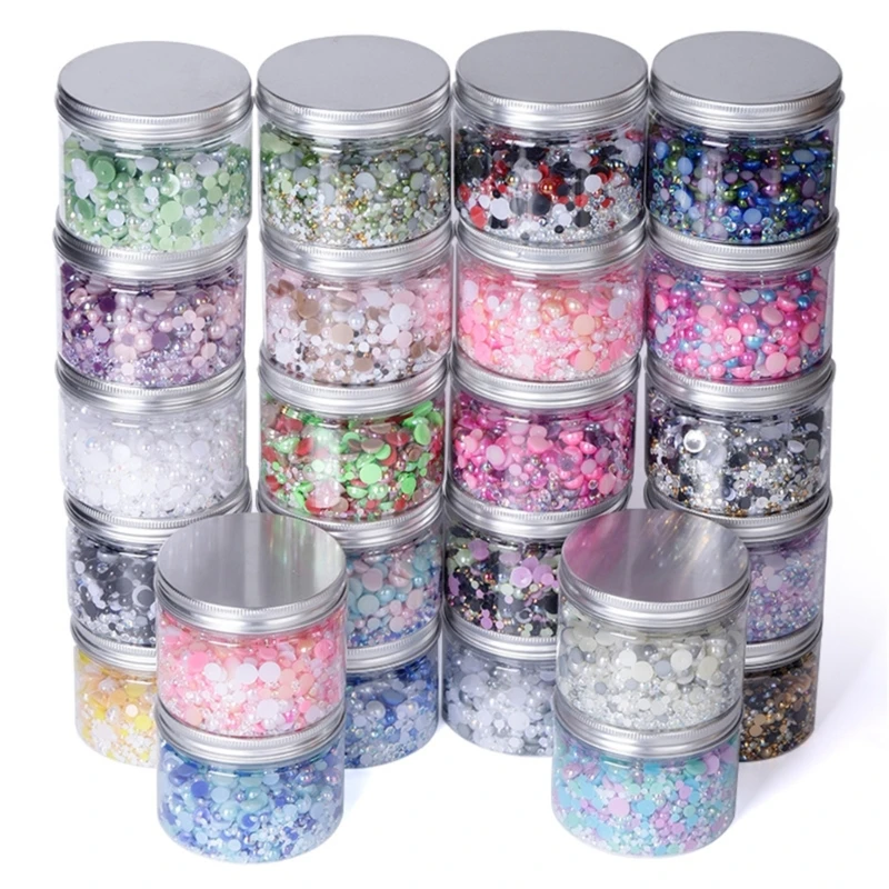 

Mix Resin Pearls Rhinestones Set for NAIL Art Decorations Scrapbooking Craft DIY Dropship