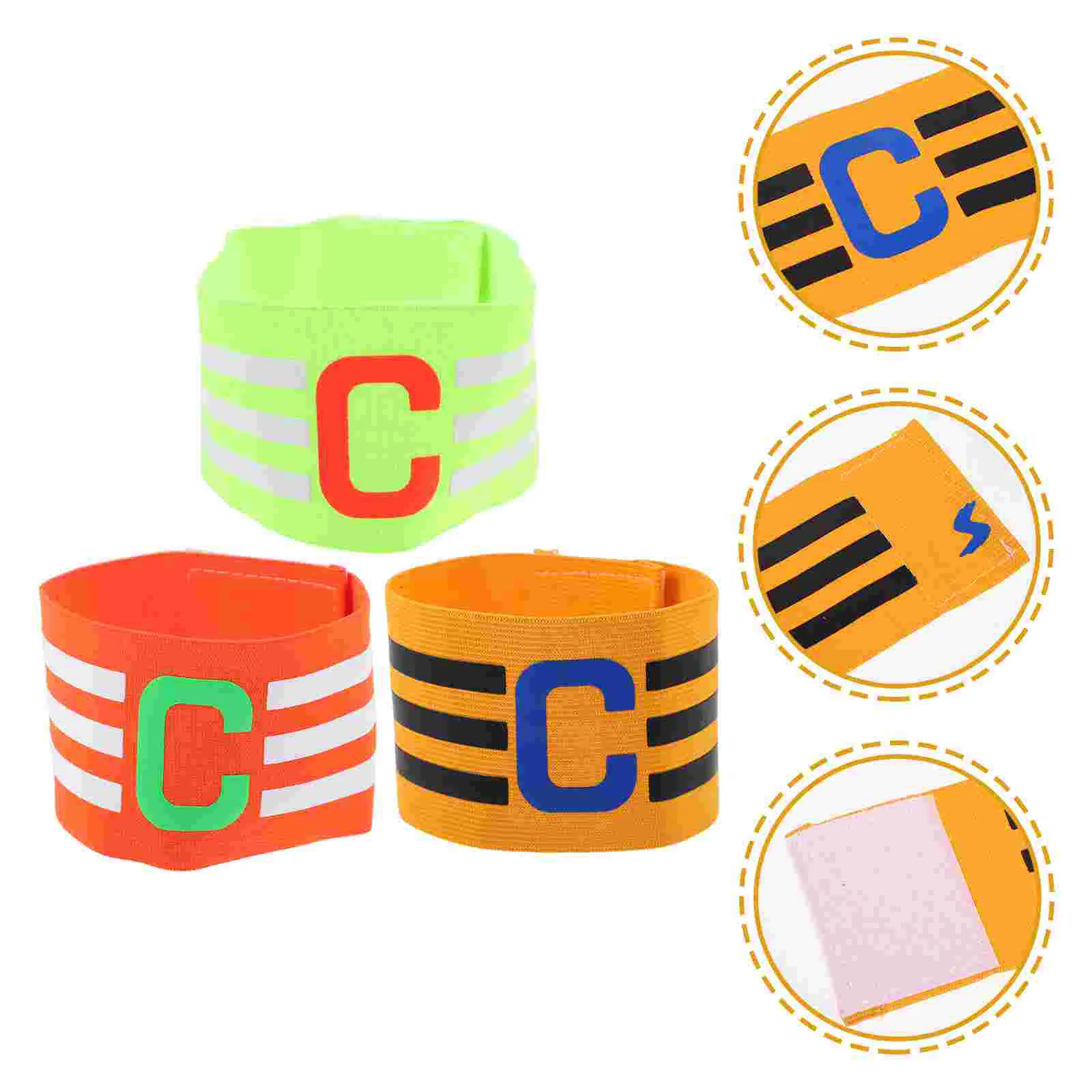 3-х шт. капитанская повязка для футбольного матча на голову с полями футбольная