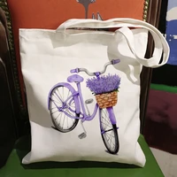 wish shopping canvas womens bag casual large capacity shoulder bags reusable shopper tote bags fashion harajuku ulzzang handbags