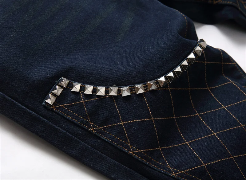 Men's Colorful Graffiti Printed Jeans Y2K Colorful Slim Fit Tapered Elastic Casual Pants Fashion Street Clothing Small Foot Pant