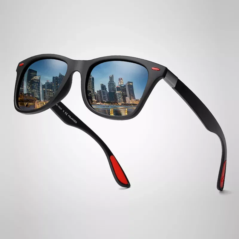 

Hot Sale Polarized Sunglasses Men Women Classic Square Plastic Driving Sun Glasses Male Fashion Black Shades UV400