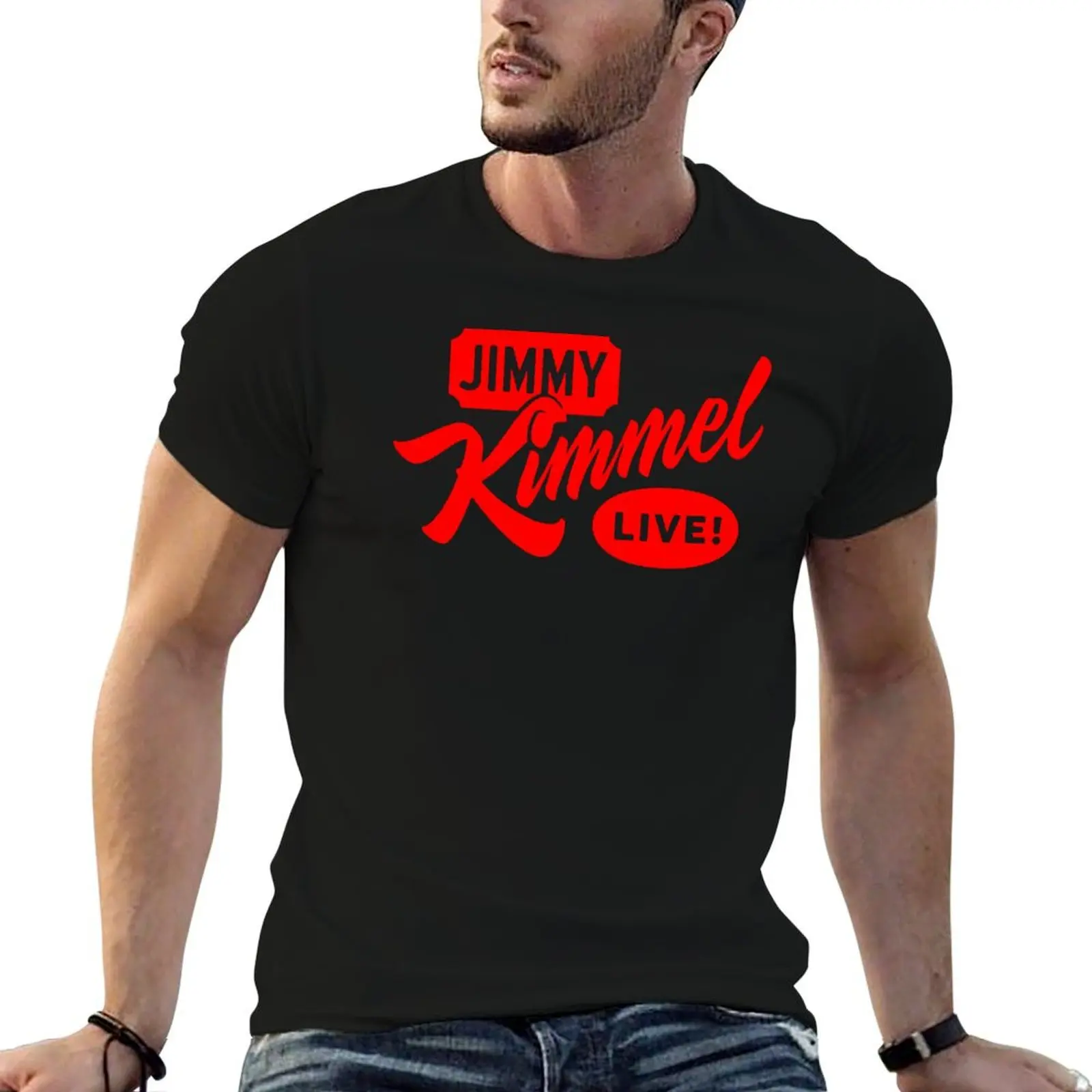 Классическая футболка Jimmy Kimmel Live Comedy топы больших размеров верхняя одежда для