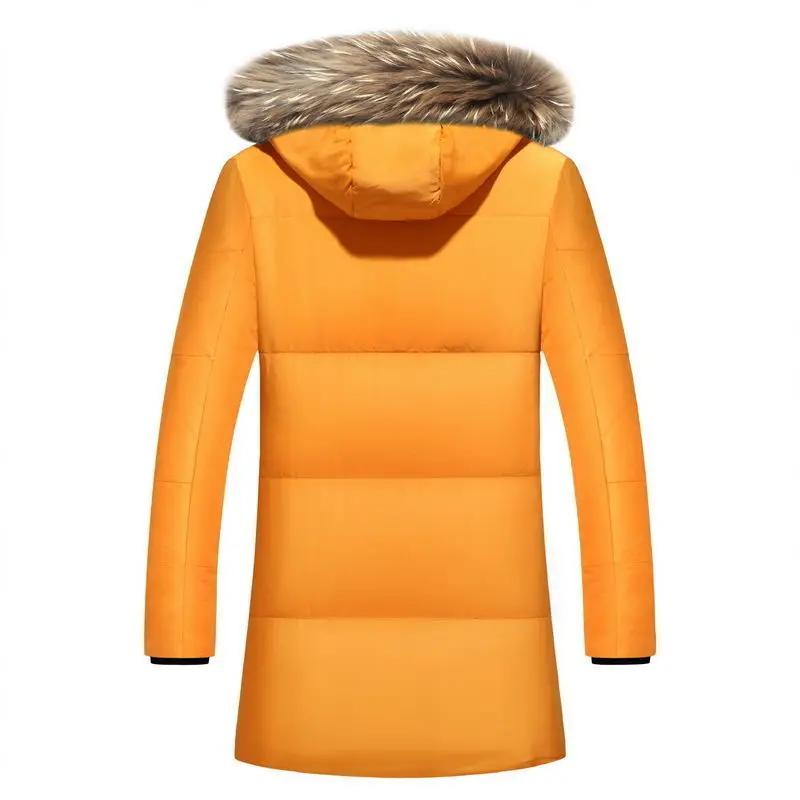 winter High Quality duck down jacket men coat parkas thick Liner male Warm Clothes Rabbit fur collar PLUS SIZE 4XL 5XL