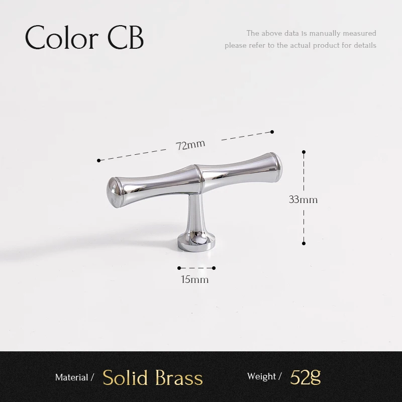 

Ручка для шкафа SANTAYA из латуни, хромированная