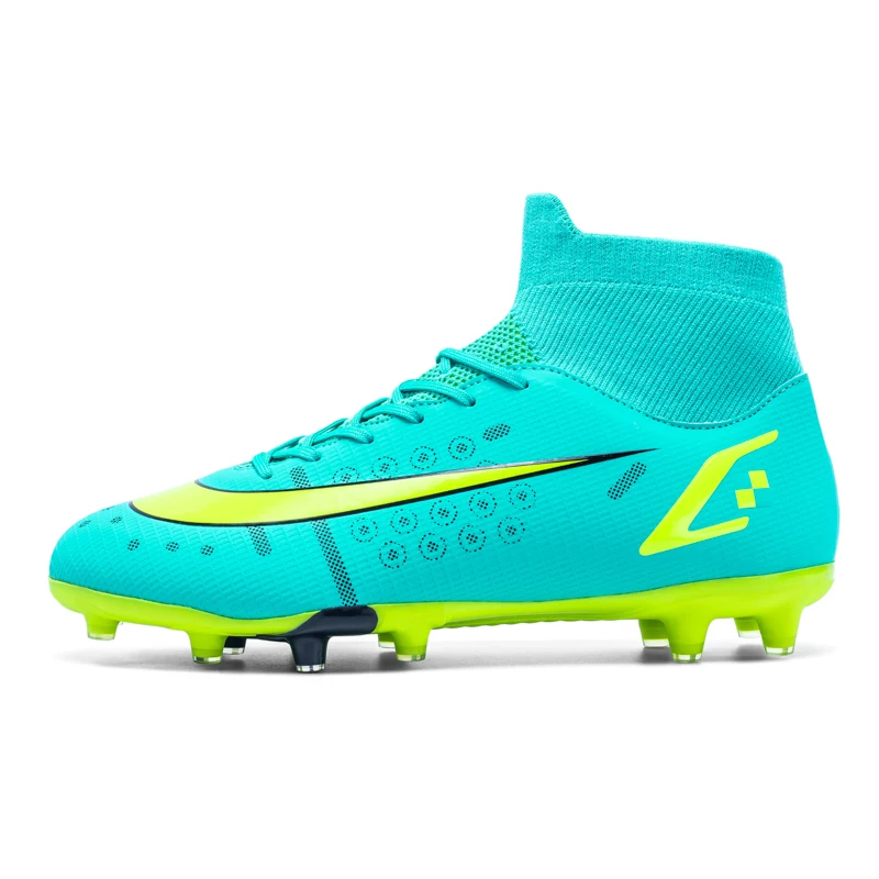 

Hot Sale Mens Soccer Cleats High Ankle Football Shoes Long Spikes Outdoor Training Boots Men Women Soccer Shoes