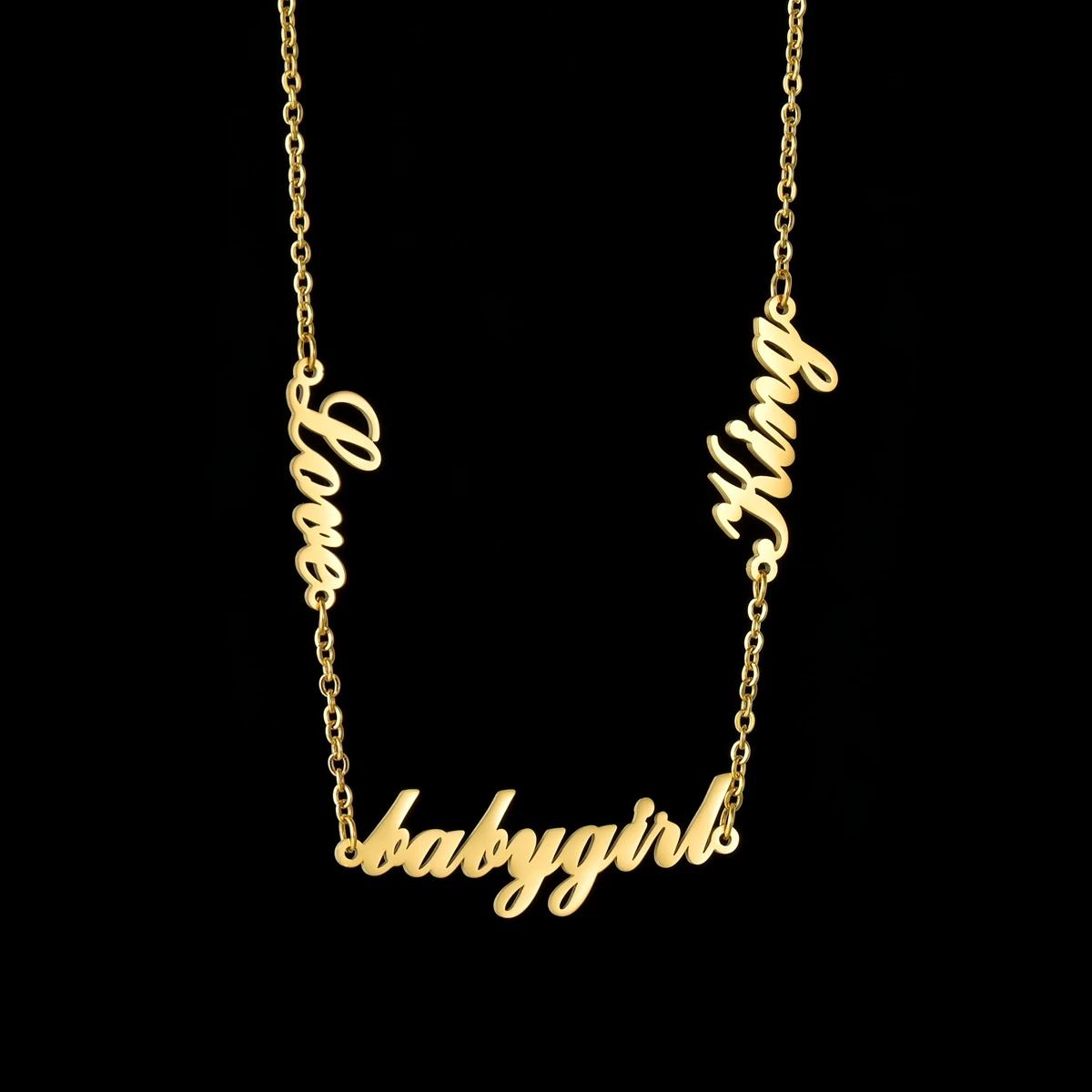 

Custom Multiple Names Stainless Steel Letter Waist Chain Customized Simple Sexy Body Chain for Women Christmas Gift New