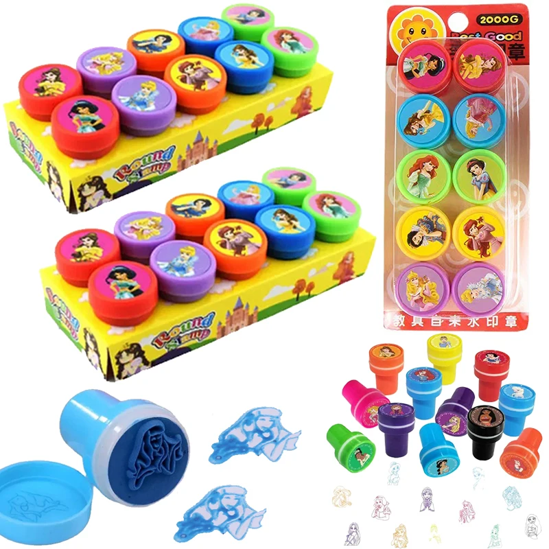 10/30 шт. штамп Принцессы Диснея женские сувениры Золушка Белоснежка Печать штампы