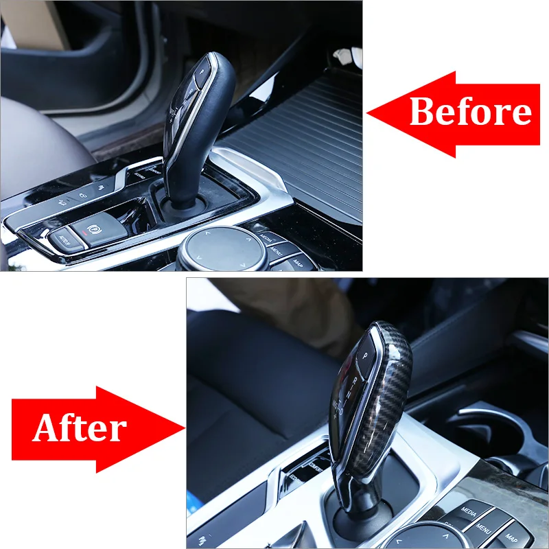 Автомобильная рукоятка рычага переключения передач LHD и RHD ABS углеродное волокно