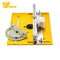 router table insert plate for woodworking benches table saw with miter gauge guide aluminium profile fence sliding brackets