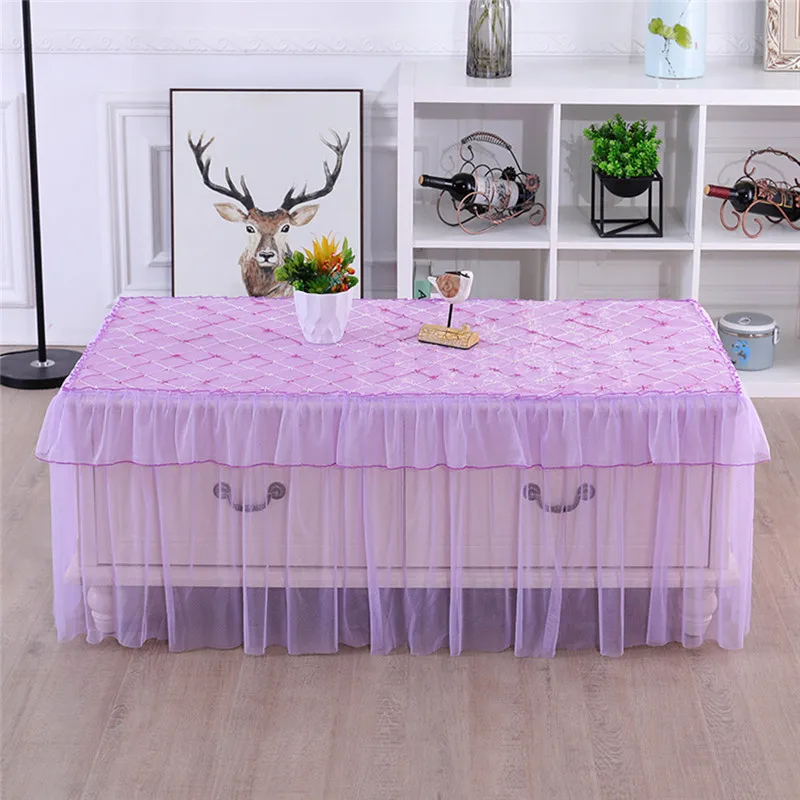 

Home Table Cloth With Lace Rectangular Tablecloth To Table Covers Romantic Lace Embroidered Coffee Table Cover