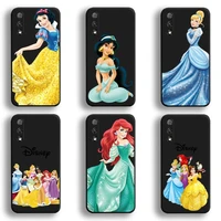 disney princess ariel snow white phone case for huawei honor 30 20 10 9 8 8x 8c v30 lite view 7a pro