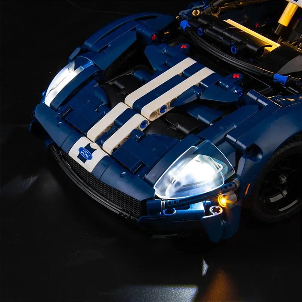 42154 автомобильный технический светодиодный строительный блок Ford GT (только