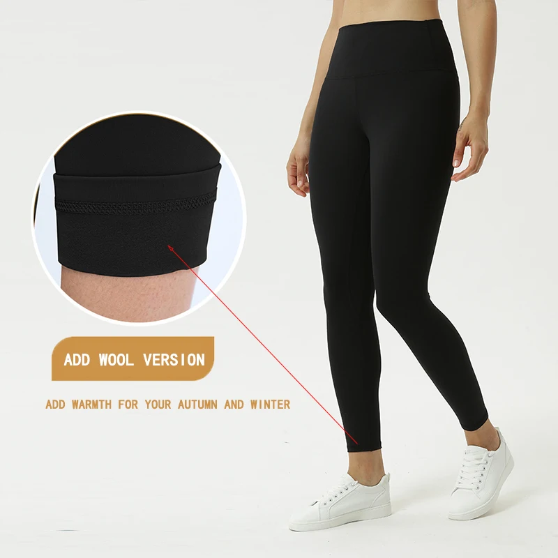 Women's Winter Leggings Plush Yoga Pants Sportswear Gym High Waist Workout Clothing Sports Jogging Trousers