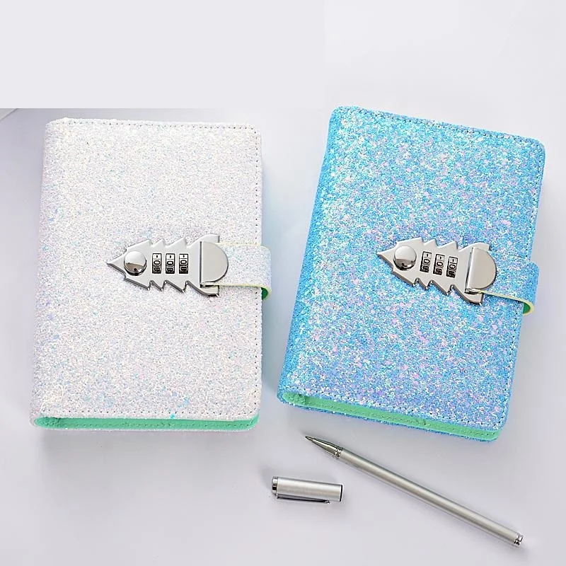 

A6 Planner Binder Spiral Notebooks And Journals Password Agenda Diary With Lock Note Book for School Office Supplies Stationery