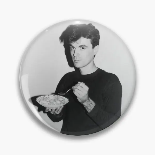 

David Byrne Eating Cereal Soft Button Pin Customizable Gift Creative Cute Collar Decor Metal Funny Jewelry Badge Cartoon Fashion