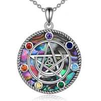 start with 7 colors crystals round memorial pendant for humanpet ashes keepsake locket women men necklace 2022 new