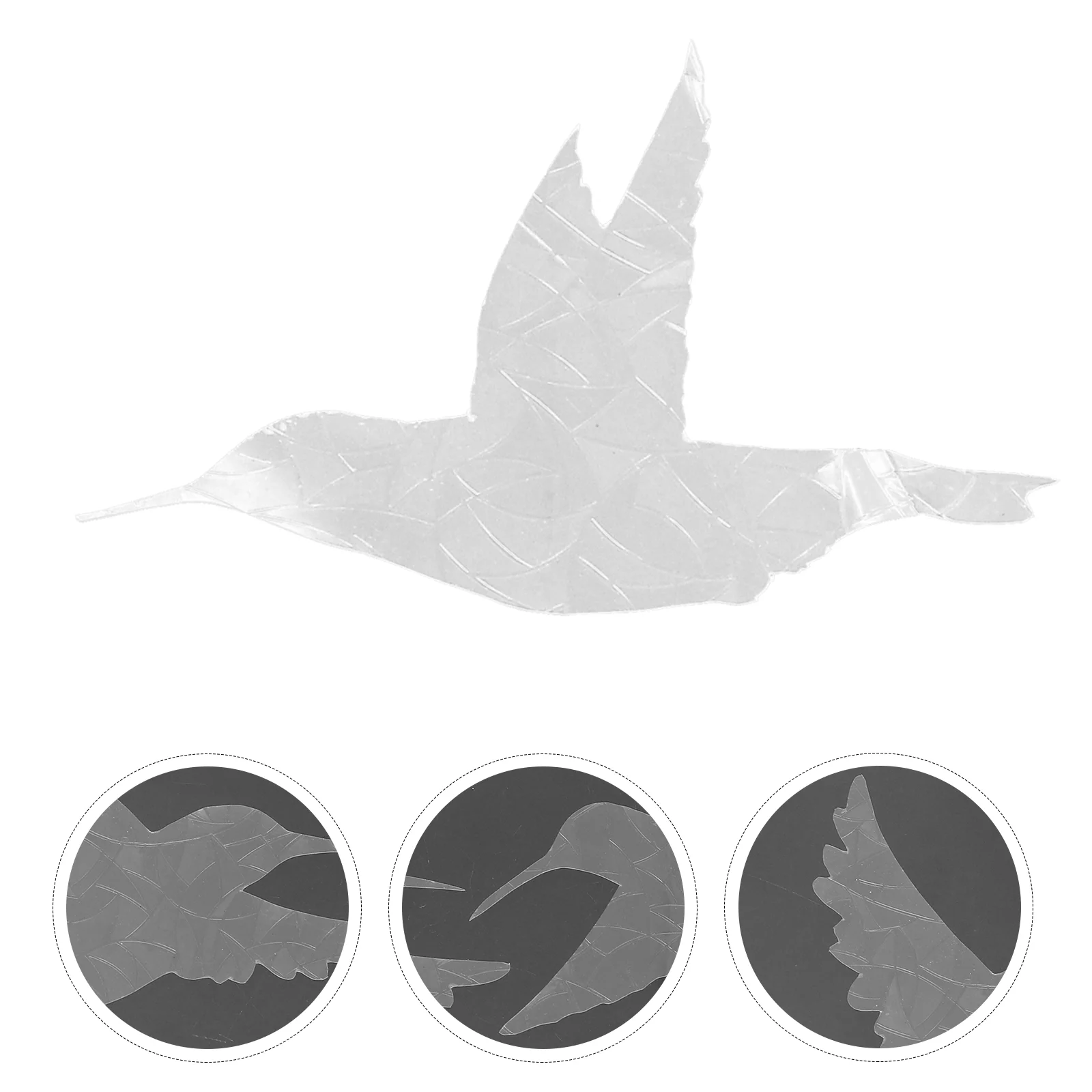 

2 Sheets Window Sticker Anti Collision Window Bird Cling Bird Strikes on Window Film Bird Alert Glass Stickers 10x8cm