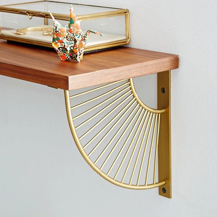 

A Pair Sector Shelf Board Brackets for Floating Shelves Kitchen Rack Shelf Supports Creative Wall Frame Wall Rack Bracket